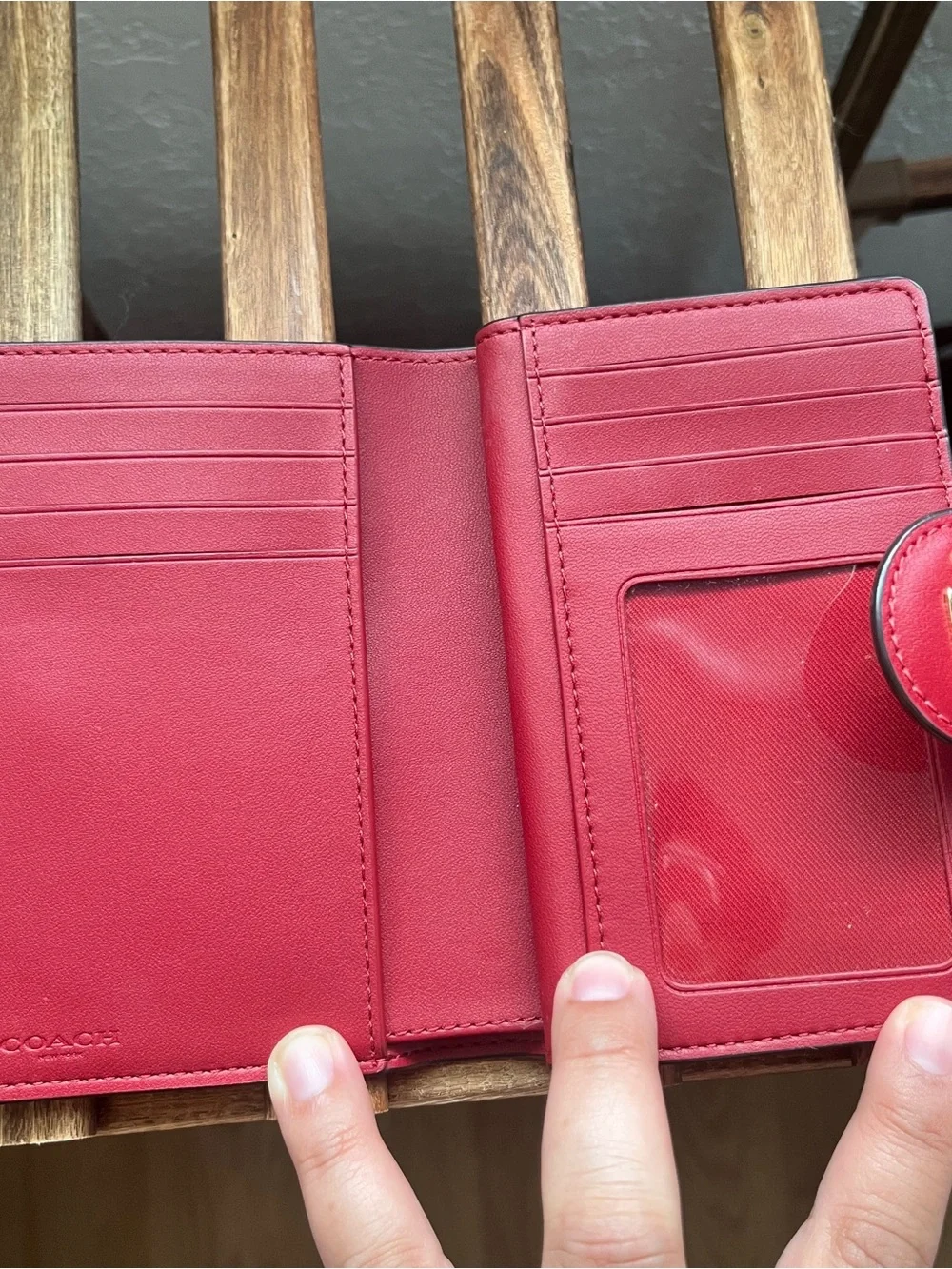 Coach Medium Corner Zip Wallet In Signature Canvas